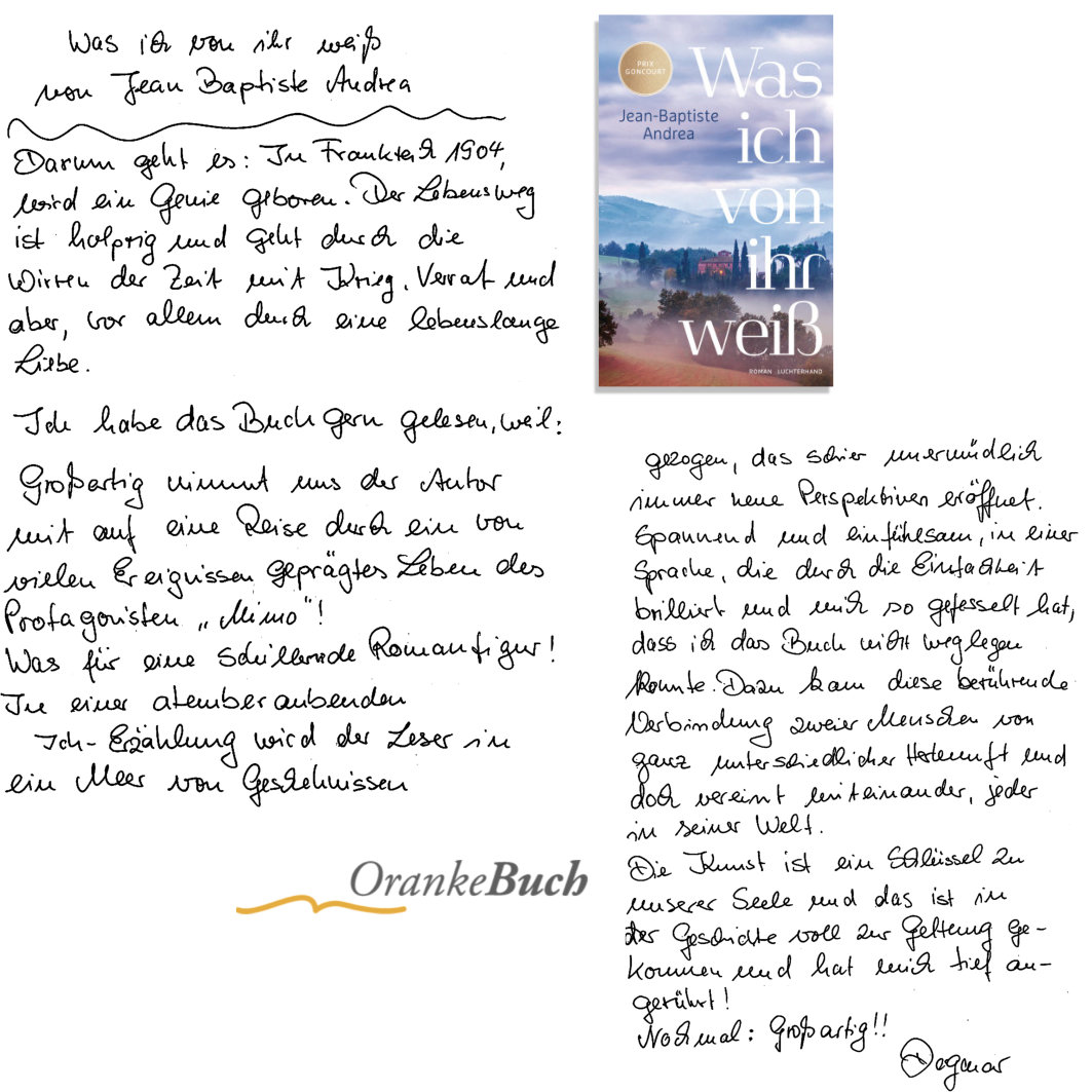 Lesetipp: Was ich von ihr weiß Lesetipp: Was ich von ihr weiß